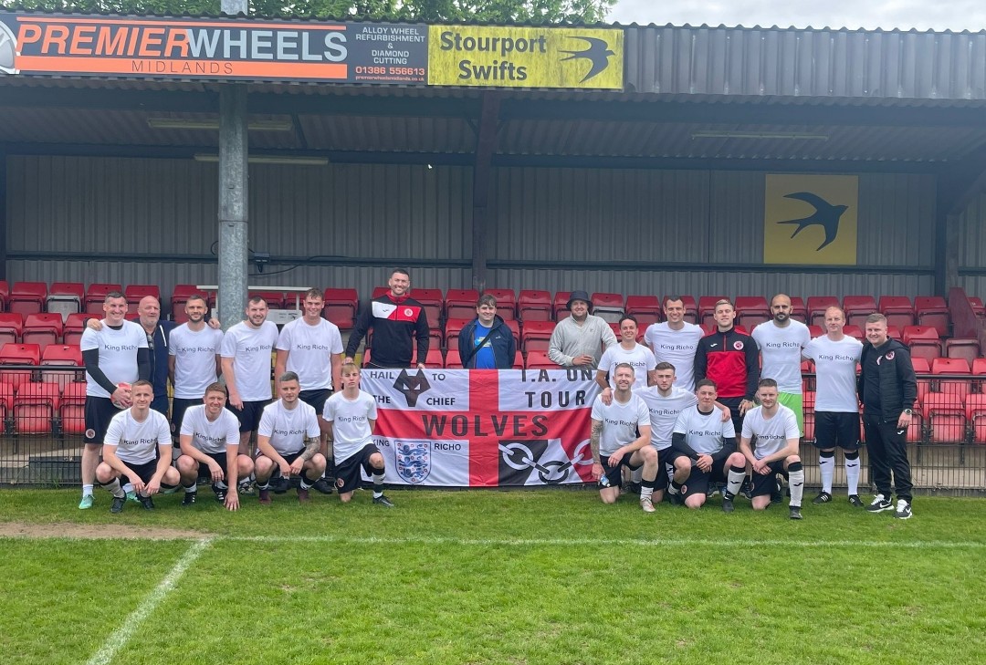 WombournePBFC's tweet photo. Cup Final Defeat 🏆 

We lost 2-0 to @PuresportFC in the Kidderminster Hospital Cup Final

Congratulations to Pure Sport who were the better team on the Day. 

Thank you to everyone who came to support us 👏🙌

Hope we made you proud Richo ❤🖤

#WPBFC #AllOfWe #KingRicho https://t.co/nivZURs0vj