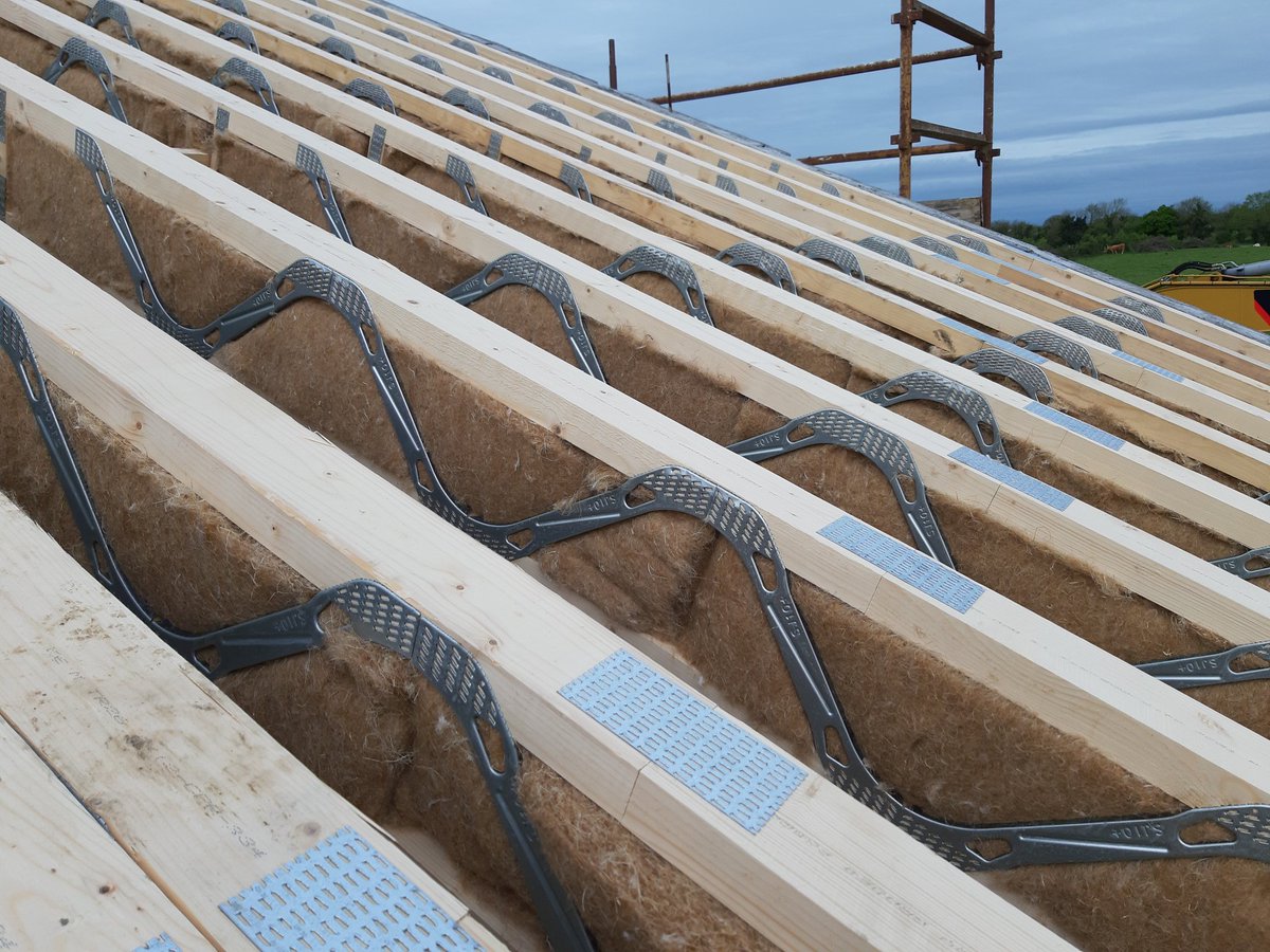 Ruby Architectural (@rubytectural) on Twitter photo Insulated steel web 'space rafters' on our residential project in Kildare. Manufactured by <a href="/SmythRoofTruss/">Smyth Roof Trusses</a> Insulated steel web 'space rafters' on our residential project in Kildare. Manufactured by <a href="/SmythRoofTruss/">Smyth Roof Trusses</a>