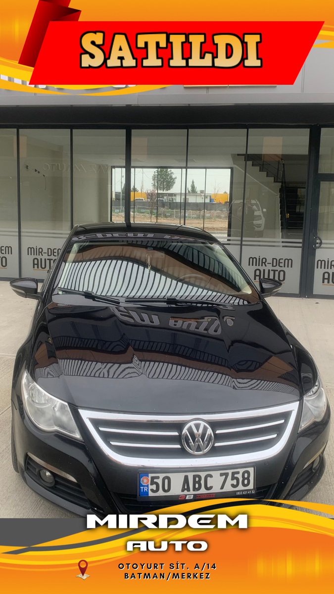mirdemauto's tweet photo. MirDem Auto Batman/Merkez Oto Yurt Sit. A/14 Wolksvagen PASSAT CC https://t.co/srumvCyaGK