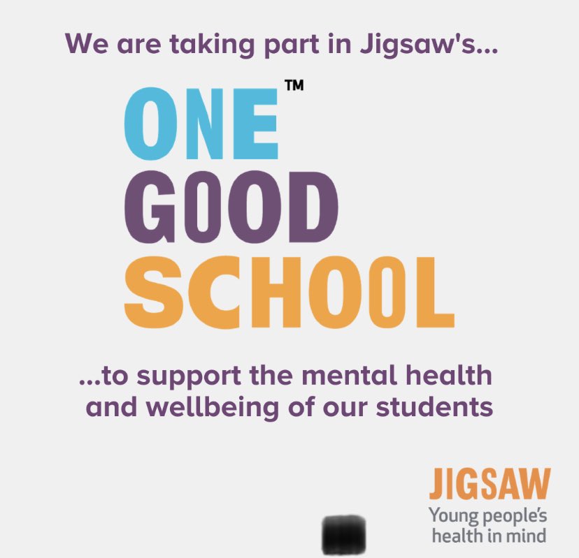 ccmwicklow's tweet photo. As part of #WellbeingWeek, staff &amp; students were introduced to One Good School - an initiative being rolled out in CCM and 9 other Wicklow Schools. We look forward to implementing Jigsaw led webinars on #MentalHealth to students, staff &amp; parents next year.  #Jigsaw @KWETB https://t.co/L825MHrNNa