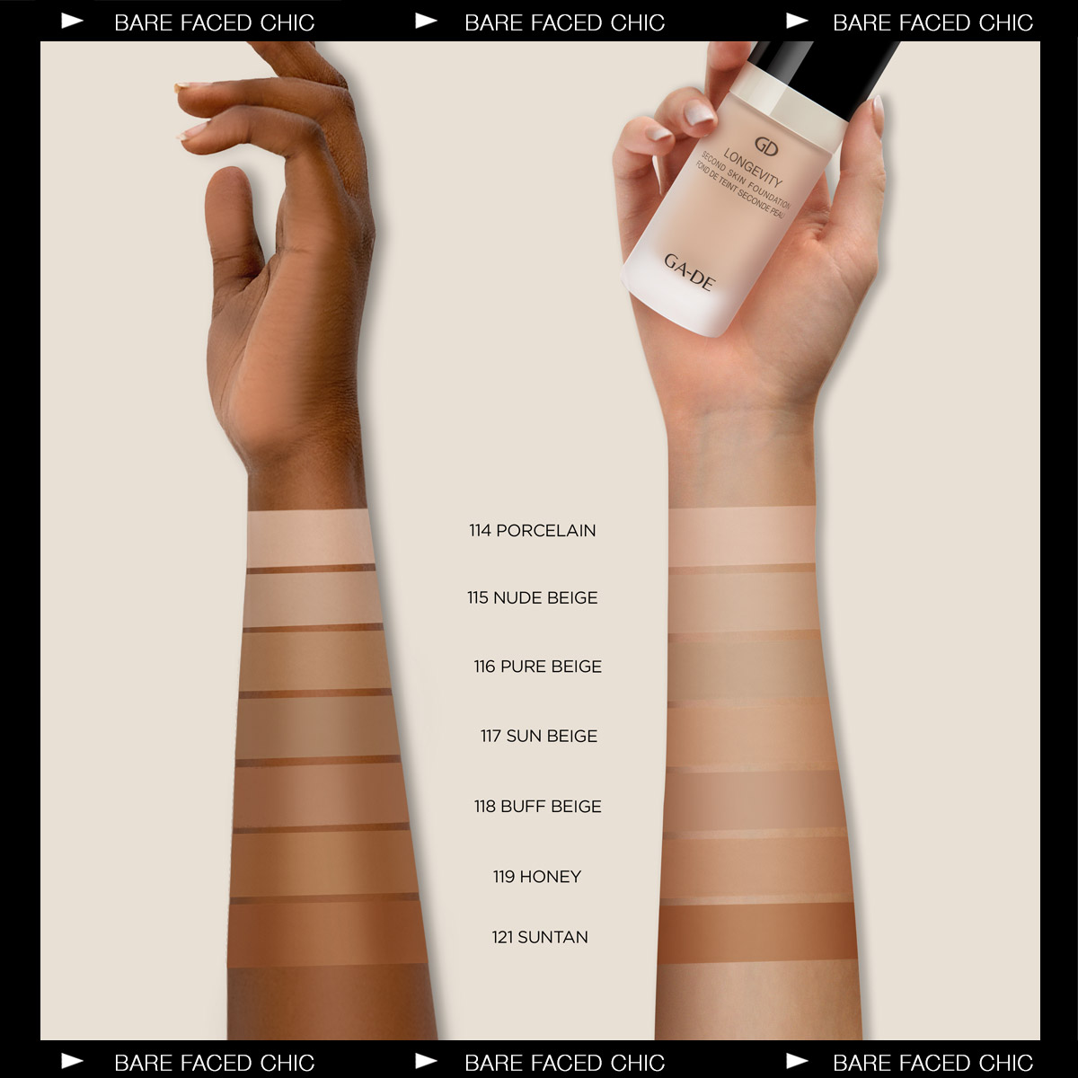 gade_cosmetics's tweet photo. LONGEVITY SECOND SKIN 🖤
Discover a long-wear, water-infused, full coverage foundation with a natural, multidimensional matte finish. https://t.co/addRXs4PyQ