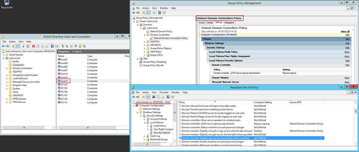 adrianlois_'s tweet photo. @wdormann @dec0ne @tiraniddo @cube0x0 @harmj0y There was indeed an implementation error, the GPO should be applied to the default domain controller policy. Although I still prefer the modification of the ms-DS-MachineAccountQuota=0 attribute directly prevents host creation in AD avoiding persistence and execution ;) https://t.co/N0Olrht1Aj