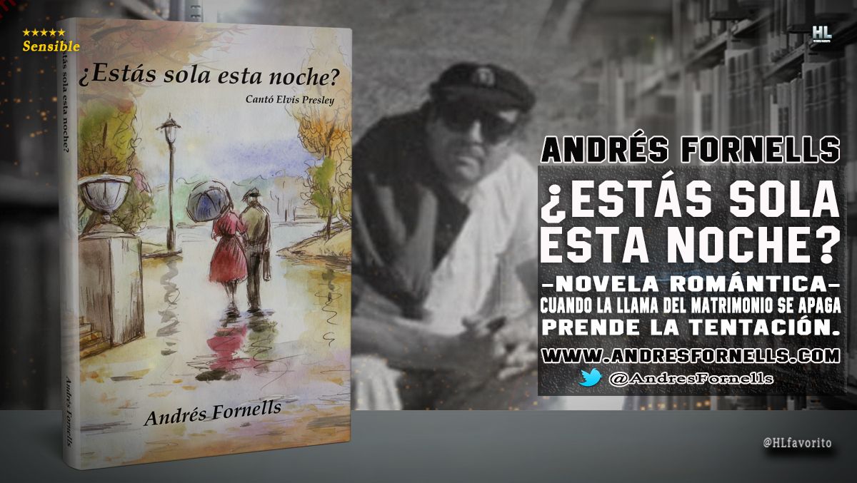 AndresFornells's tweet photo. ¿ESTÁS SOLA ESTA NOCHE? 
El deber, la fidelidad, los lazos familiares corren peligro de continuidad cuando un gran amor entra en la vida de las personas frustradas, desdichadas, hambrientas de ternura. https://t.co/xLX0yS5l45 #queleer #lectores#romantica https://t.co/M9WkSUyI9G