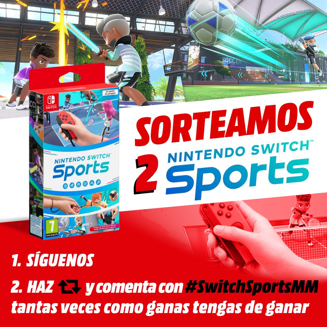 MediaMarktGames's tweet image. 🔥🔥🔥SORTEAZO🔥🔥🔥 ¡2 juegazos 𝗡𝗶𝗻𝘁𝗲𝗻𝗱𝗼 𝗦𝘄𝗶𝘁𝗰𝗵 𝗦𝗽𝗼𝗿𝘁𝘀 para que te levantes y juegues!💪

1⃣ Síguenos
2⃣ Dale RT
3⃣ Comenta con #SwitchSportsMM tantas veces como ganas tengas de ganar 💪

¡Participa solo hoy!🍀

Consíguelo antes aquí➡️ bit.ly/NintendoSwitch…