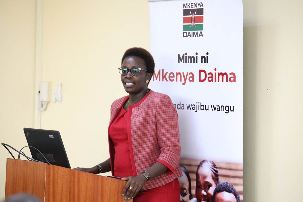 Mkenya_daima's tweet photo. Today, the Mkenya Daima initiative represented by KEPSA Deputy CEO – Projects and Foundation, Ms. @MCheruto1 is participating in the Master trainers’ course on voter education for over 30 institutions of higher learning at the @KSGKenya 
#MkenyaDaima  #UniVoterEducation https://t.co/9myjXHMPZj