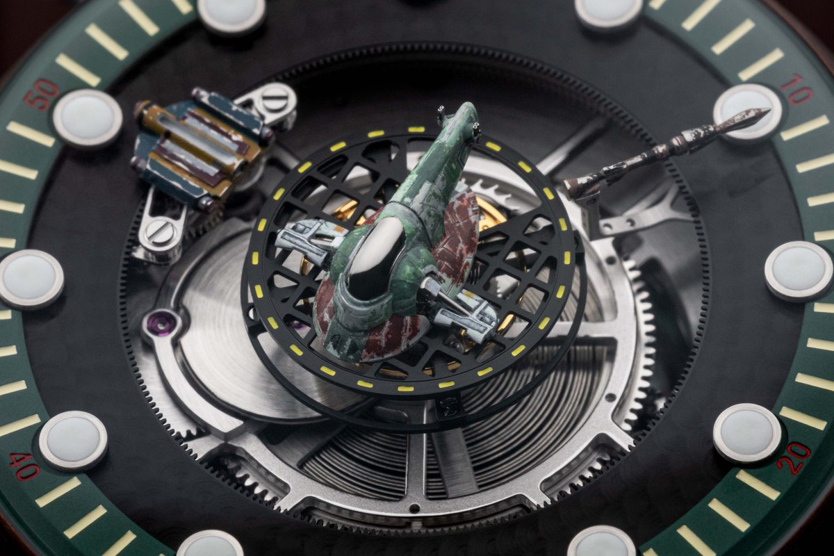 cotedesmontres's tweet photo. .@KrossStudio #BobaFett™ #CollectorSet inspiré par le légendaire chasseur de prime de la saga #StarWars. Chaque pièce est unique et 90h sont nécessaires pour le #vaisseauSpatial avant de le déposer sur sa plateforme d’atterrissage au sommet du #tourbillon
https://t.co/p9qG99kH3d https://t.co/lYcRYS2Z8H