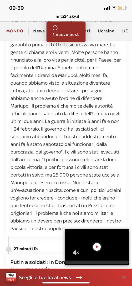 dimmeunpo's tweet photo. Un colpo al cuore sentire queste parole… onore a voi🇺🇦 #Azovstal #Azov #Samoilenko #Mariupol #Ucrania #PutinWarCriminal https://t.co/Gz8R2yKfOQ
