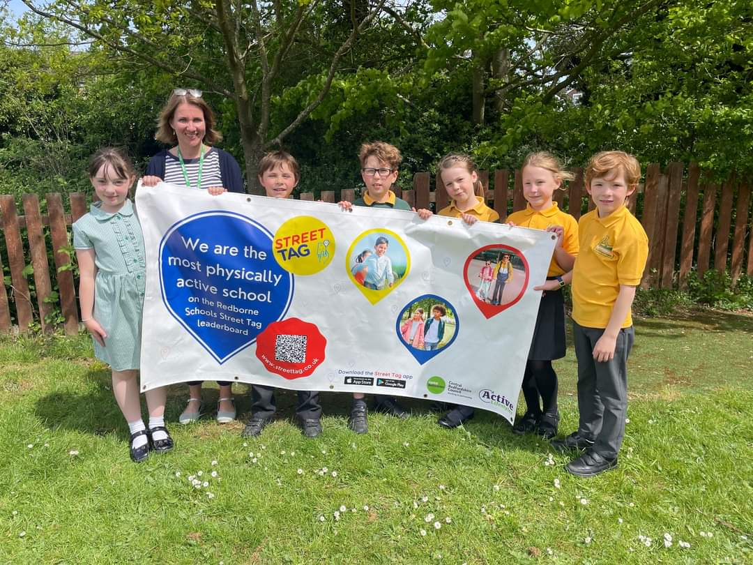 streettaghq's tweet photo. Our Street Tag season 2 winners for the Redborne School partnership Meppershall Church of England Academy!
Well done to everyone who took part!! 👏🏻👏🏻👏🏻
Well done to the whole school. Keep up the tagging!
@letstalkcentral
#centralbeds
#streettaghq #fitnessapp #getactivewith https://t.co/VPeR0UsGP9