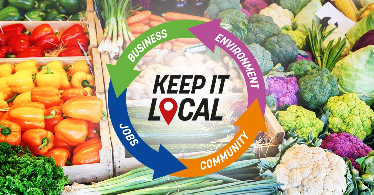MorganOffice's tweet photo. Take the 7-Day Keep It Local Challenge. Monday: Instead of jumping in your car to visit the out-of-town multi-national supermarket, visit your local butcher/baker/greengrocers instead. Local people providing local produce. #Keepitlocalweek #MorganOffice https://t.co/7Iyiyn4u91