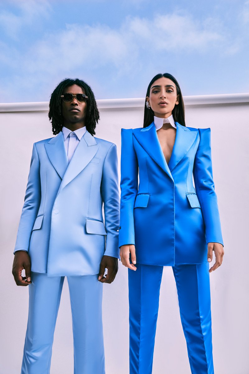 NemerSaadeWorld's tweet photo. Shades of blue for men and women, part of the new Nemer Saade Color Storm SS 2022 Collection. 

#NemerSaade #NSWomen #NSMen #SpringCollection #BlueSuit https://t.co/I9lJvApvqq