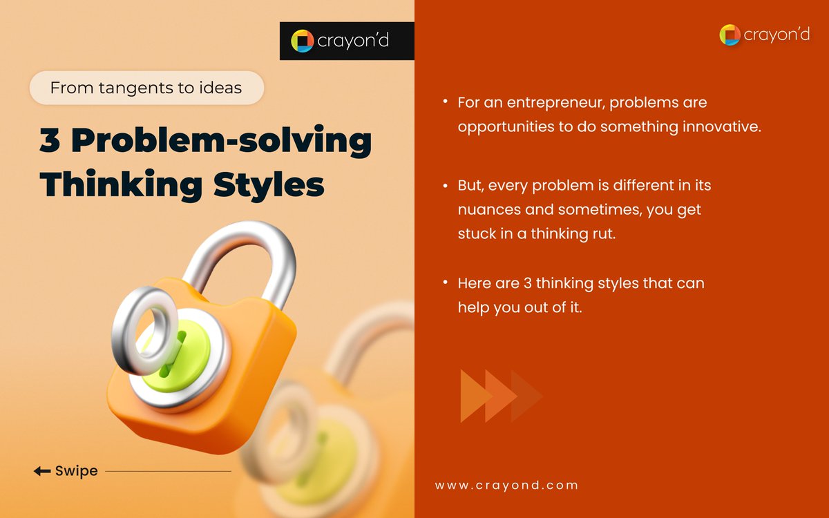 crayondofficial's tweet photo. Problems that are worthy of being tackled get solved by great products. Here's the gist of the thought processes.

#crayond #problemsolving https://t.co/WXyW4aXWvB