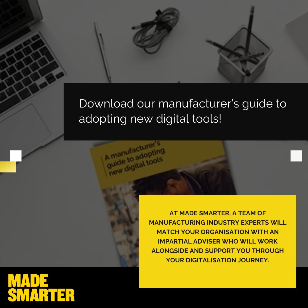 Made Smarter can help your business leverage the power of digital tools to streamline processes and gain a competitive edge. 

Click here to download the guide and start your digital transformation! 
👉ow.ly/soMH50ITw5K