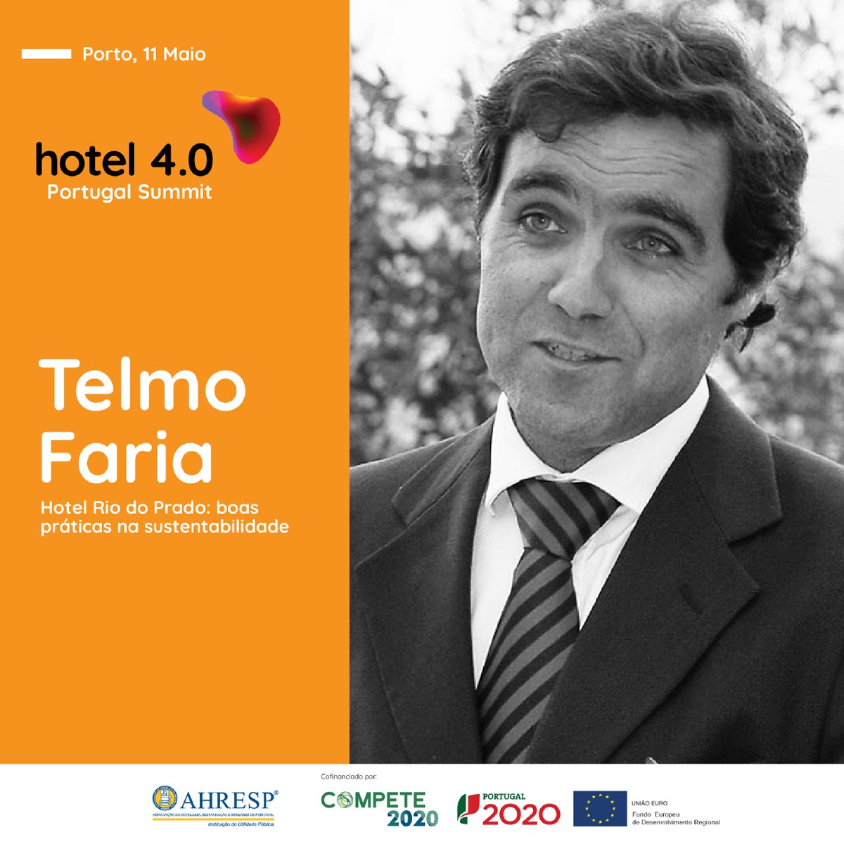 hotel4zero's tweet photo. Telmo Faria é mentor do projeto a que chamam "turismo criativo e sustentável", o Hotel Rio do Prado 🍀Abrilhantará o @hotel4zero Portugal Summit, exatamente na sessão "INOVAR PARA A SUSTENTABILIDADE NA HOTELARIA – O TRIPLE P", com o seu caso ímpar de #sustentabilidade e #bio. https://t.co/NWHUIxvkxj
