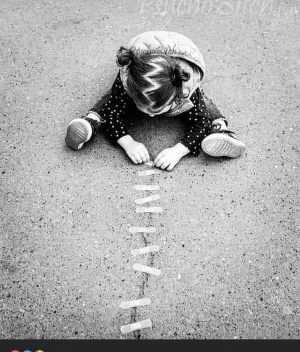 Children teach us that it’s always worth trying to repair the cracks in the world; one band-aid at a time… #MondayMotivation