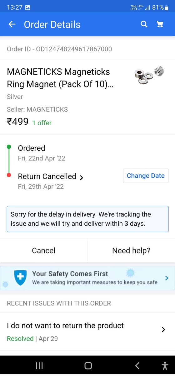 DharmArora's tweet photo. Ordered this product on @flipkart  &amp; since 27 April it is showing out for delivery, banging my head with @FlipkartStories, no refunds, no replacement. Shame on you guys https://t.co/erNJSHDP3Y