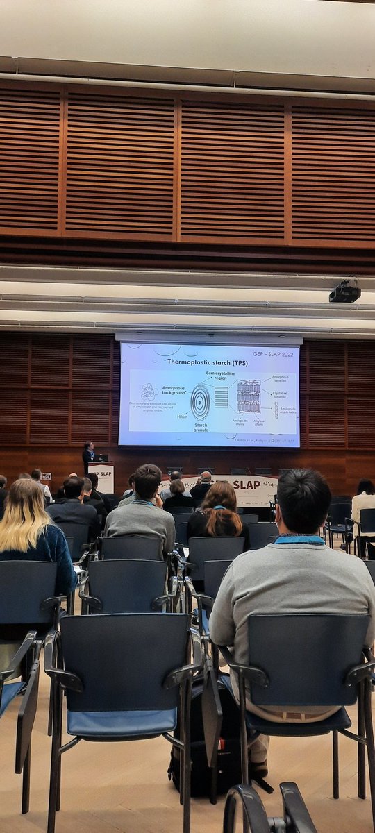 M07Dani's tweet photo. Dr. Villar talking about thermoplastic starch #now at @gepslap2022 🤩
#Sustainability #sustainablepolymers #biodegradablepolymers #polymers https://t.co/BKkHs3oyah