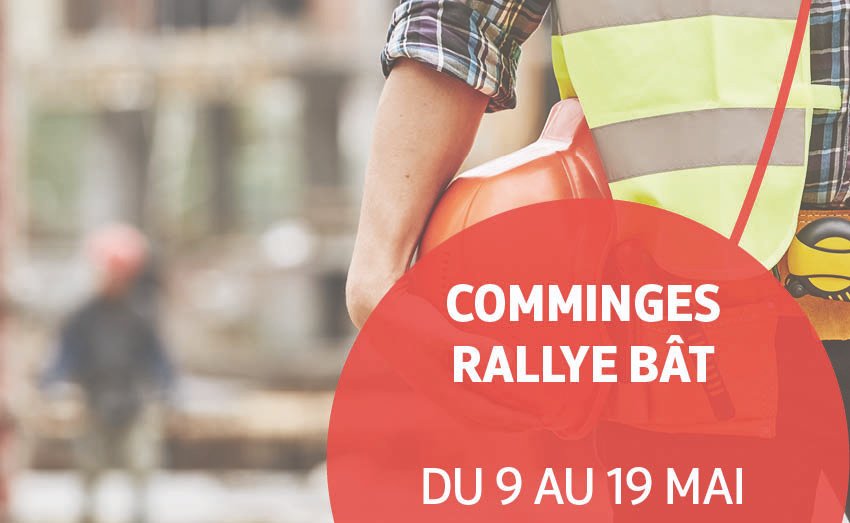 #Emploi en #Comminges : 15 entreprises du #BTP, PME, artisans ou grand groupe, participent au Rallye Bât organisé par #poleemploi afin de rencontrer et d'échanger autour des nombreux métiers du bâtiment.👉 plmpl.fr/c/jesid <a href="/laGazetteduCges/">Gazette du Comminges</a> <a href="/MDA_Comminges/">Maison de l'Avenir Comminges Pyrénées</a> <a href="/JalbertOlivier/">JALBERT</a>