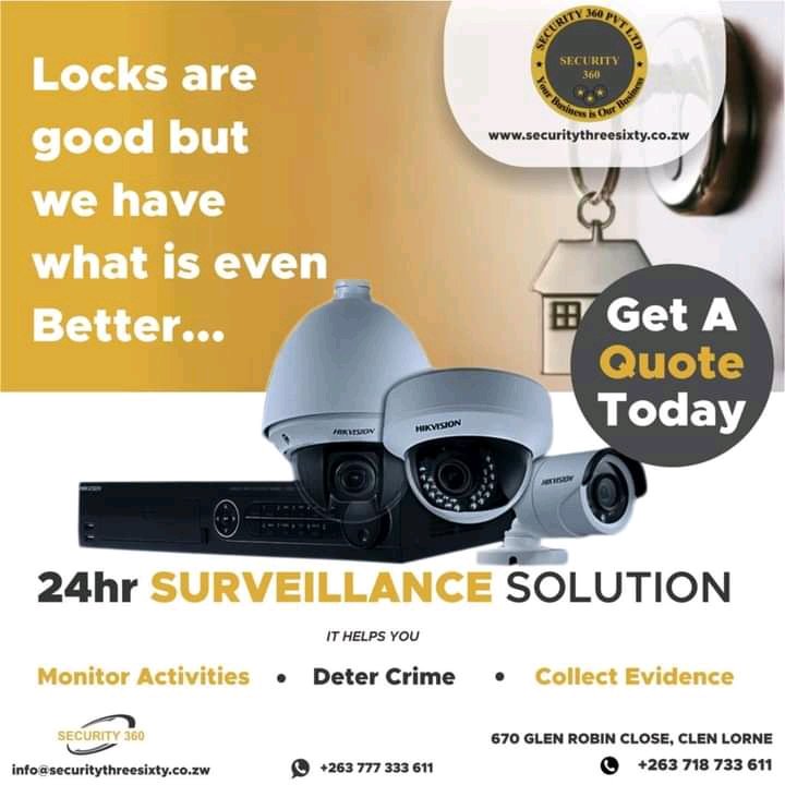 Security360zim's tweet photo. #securitythreesixty always has your back. For engagement get in touch with us on +263777333611 and +263718733611.
We are located at no. 670 Glen Robin clause Glen Lorne Harare.
#securitymatters
#securitythreesixty
#esteemedbrands
@EsteemComms
@takemorem1
@KhiamaBoys https://t.co/M4iJjVEHc7