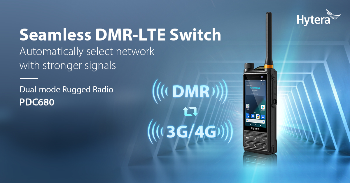 HyteraHYT's tweet photo. Hytera PDC680 dual-mode rugged radio can automatically switch between the DMR network and the LTE network.
Explore More: https://t.co/Syf2ySRAFR
#Hytera #PDC680 #radio #DualRadio #DMR #LTE https://t.co/wJ5UwLEHiQ