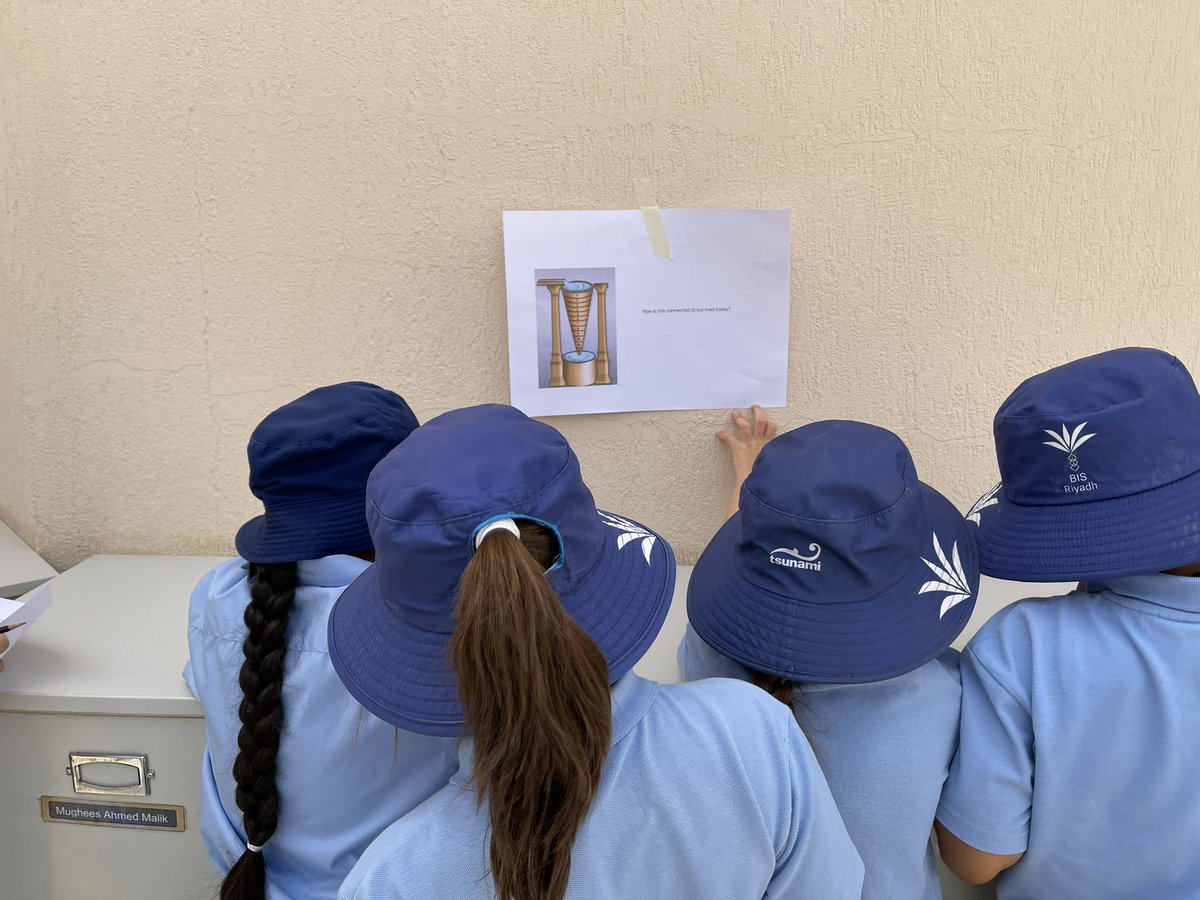 BISRYearFour's tweet photo. #BISRYear4 are outside investigating inventions and developments from ancient civilisations and making connections with how they are connected to our lives today! 🕵️🕵️‍♂️ https://t.co/ad8wrJ8lvO