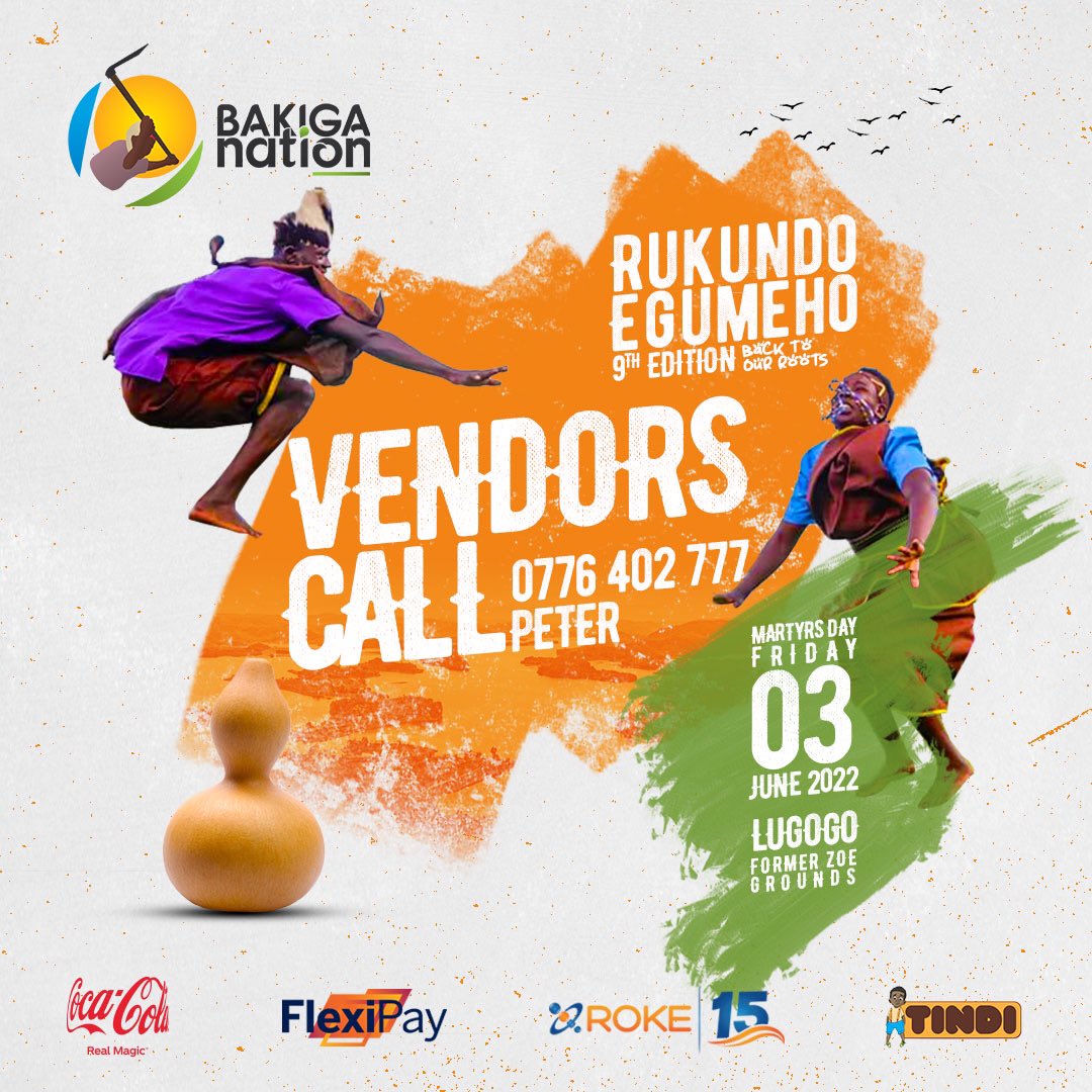 BakigaNation's tweet image. Abanyakigezi, in case you or anyone you know would like to vend at The event. 

#VendorsCall 
#RukundoEgumeho9thEdition
#CelebrationOfOurCulture