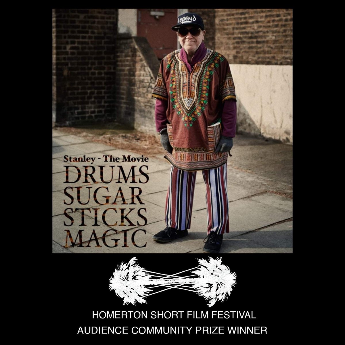 Homertonff's tweet image. Congratulations to Brian Whar @brain_war for his Rock 'n Roll love letter to a much loved and missed "legend".
Stanley - The movie: DRUMS SUGAR STICKS MAGIC shone a spotlight on a man who many of us Well street locals enjoyed for the wonderfully colourful and unique man he was.
