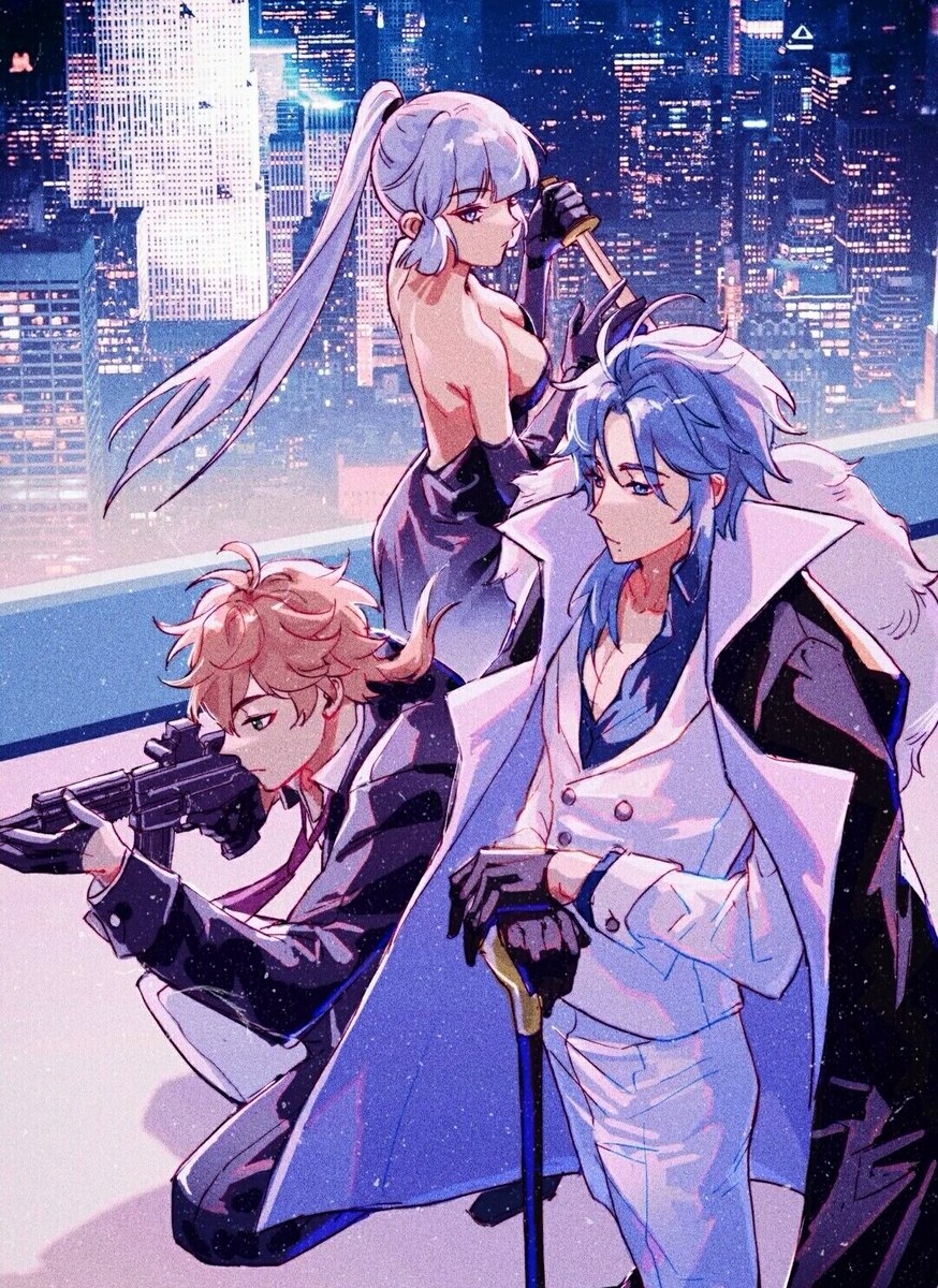 ji_zein's tweet photo. Kamisato clan 🌊❄️🔥
#原神 #GenshinImpact #ayaka #Ayato #thoma https://t.co/AI1N67WtD5