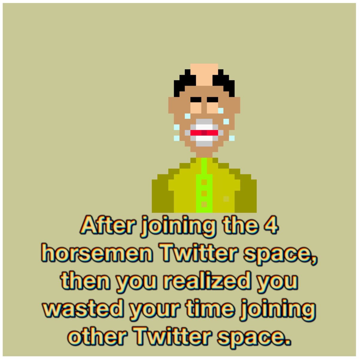 LegitNFTVENDOR's tweet photo. I was creating a special badge for CryptoBaldBoi and the idea to create #CryptoBaldBoiStickers came in. The 4 Horsemen #TwitterSpace is the best space ever on Twitter to shill your project. Guys go check out my OpenSea https://t.co/y31wm4qRmD. @ciscokidcoin @TheCryptoDawg_ #NFT https://t.co/DUYasEt8o5
