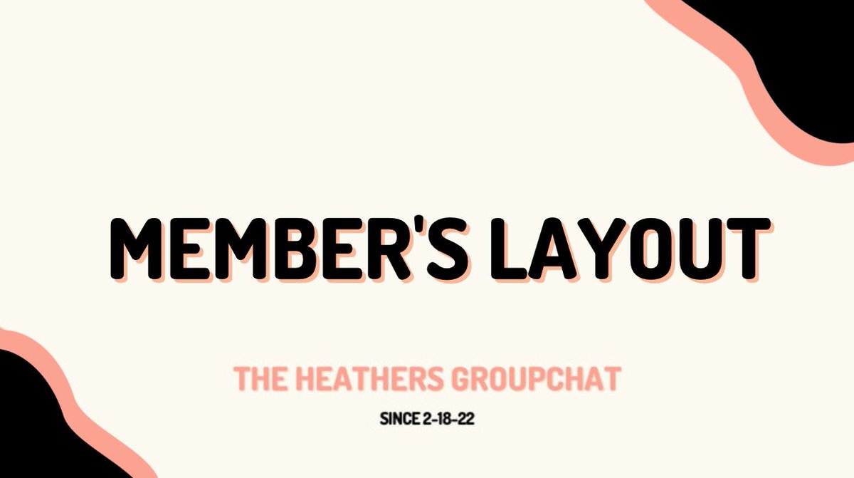 thgc_twts's tweet photo. — MEMBER'S LAYOUT https://t.co/iPpVzvlskJ