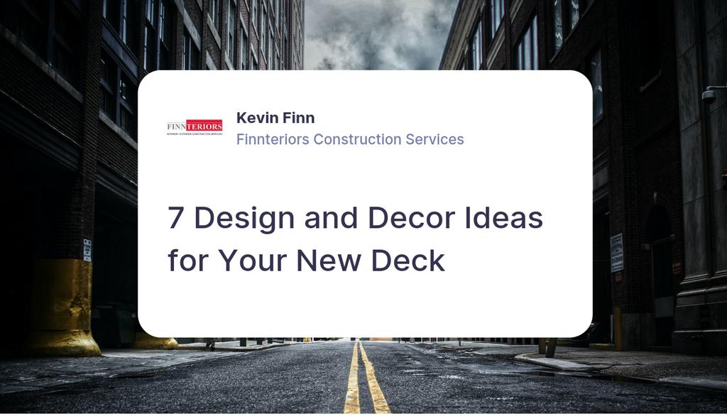 Your lifestyle will determine the type of deck to add to your outdoor space.

Read the full article: 7 Design and Decor Ideas for Your New Deck
▸ lttr.ai/wg21

#AllSeasonExteriorRoom #HomeRemodelingProfessionals #OutdoorDiningRoom #AddingExtraDecor