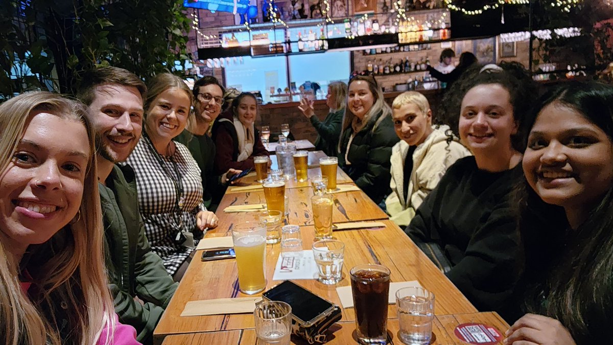 ebony_monson's tweet photo. The lab is out and celebrating @TimetogoZ's first aussie parma!! https://t.co/WVlqy6Ma8m