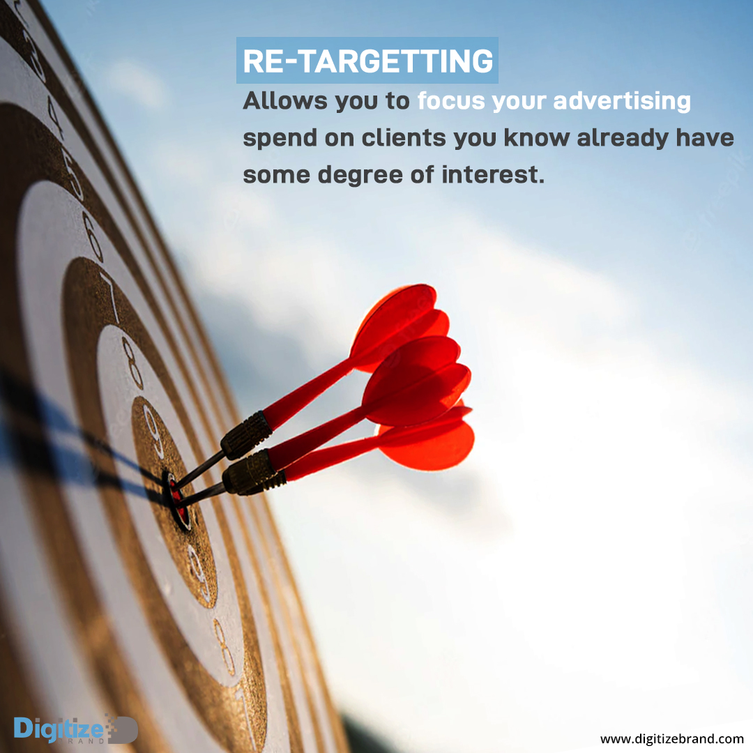 digitizebrand's tweet photo. Every firm wants to reclaim website visitors who did not convert the first time they visited. Companies can use retargeting to re-attract bounced traffic after it has left their site. 

+91-8446743565
#digitizebrand #digitalmarketingagency #digitalmarketingtips #marketingplan https://t.co/qYtdqEQRTV