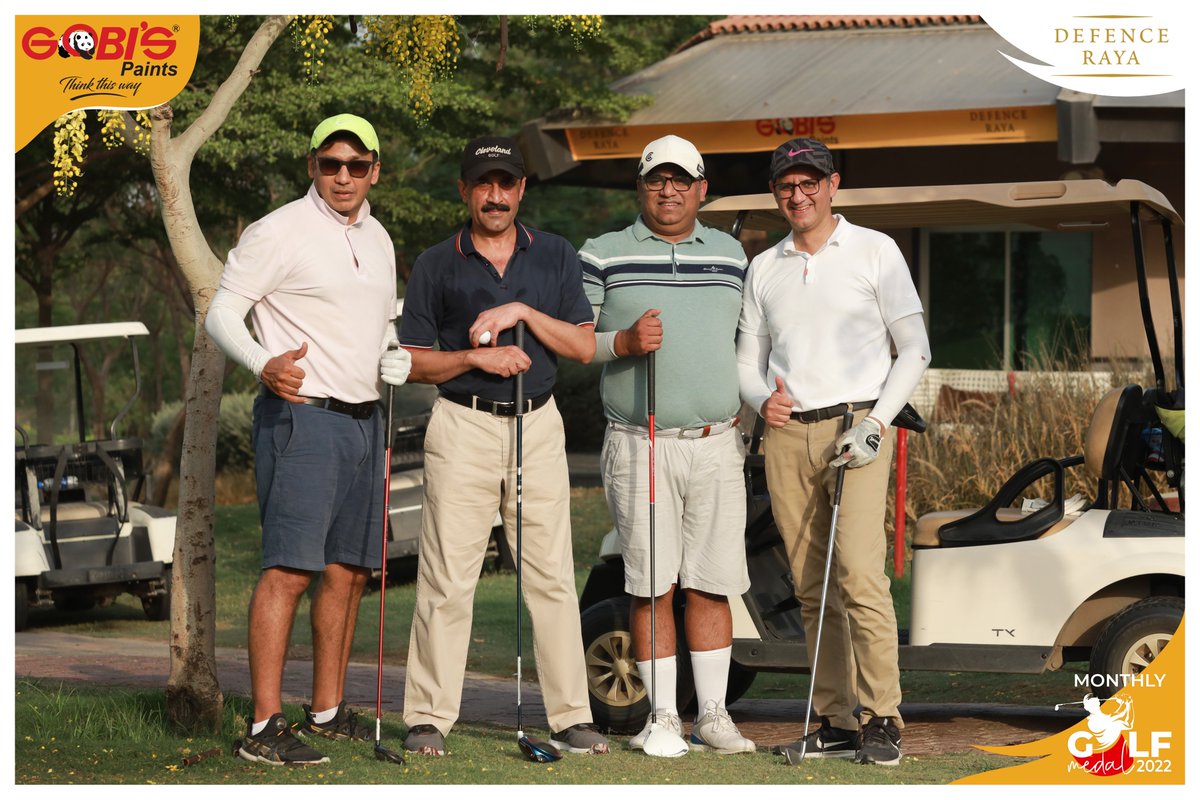 GobisPaintsPK's tweet photo. Gobi’s Paints sponsored the Gobi's Monthly Golf Medal 2022 at Defence Raya Club. Here are some beautifully captured moments of gentlemen playing the gentleman's game and swinging into action at the lush green Defence Raya Golf Course.
#gobispiants #defenceraya #golffun https://t.co/sUZ0wIdzn3