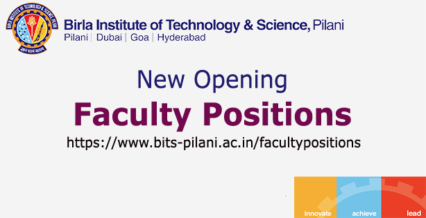bitspilaniindia's tweet photo. This is a full-fledged faculty hiring call from BITS Pilani, an institute of eminence, for all its departments across campuses.  We only accept applications through an online portal. Visit https://t.co/Pz50zGIVHn to know more.

#BITSPilani #facultyhiring #FacultyRecruitment https://t.co/cOmND4E1wb