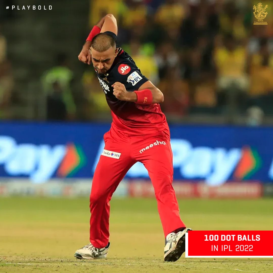 RCBTweets's tweet photo. 3️⃣ of our stars have now bowled 1️⃣0️⃣0️⃣ or more dot balls in #IPL2022 so far. 🎯🔥

RCB have 5️⃣2️⃣9️⃣ dot balls which is the most for any team in #IPL2022. 👊🏻

#PlayBold #WeAreChallengers #IPL2022  #Mission2022 #RCB  #ನಮ್ಮRCB https://t.co/OvAkQlhEcz