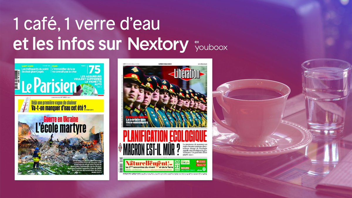 ☕+📲+🗞️ = votre #morningroutine parfaite pour #MondayMotivation 

Retrouvez les dernières #actus brûlantes sur votre appli #Nextory : catalog.youboox.fr/fr/selections/…

#Presse #News <a href="/le_Parisien/">Le Parisien</a> <a href="/libe/">Libération</a>