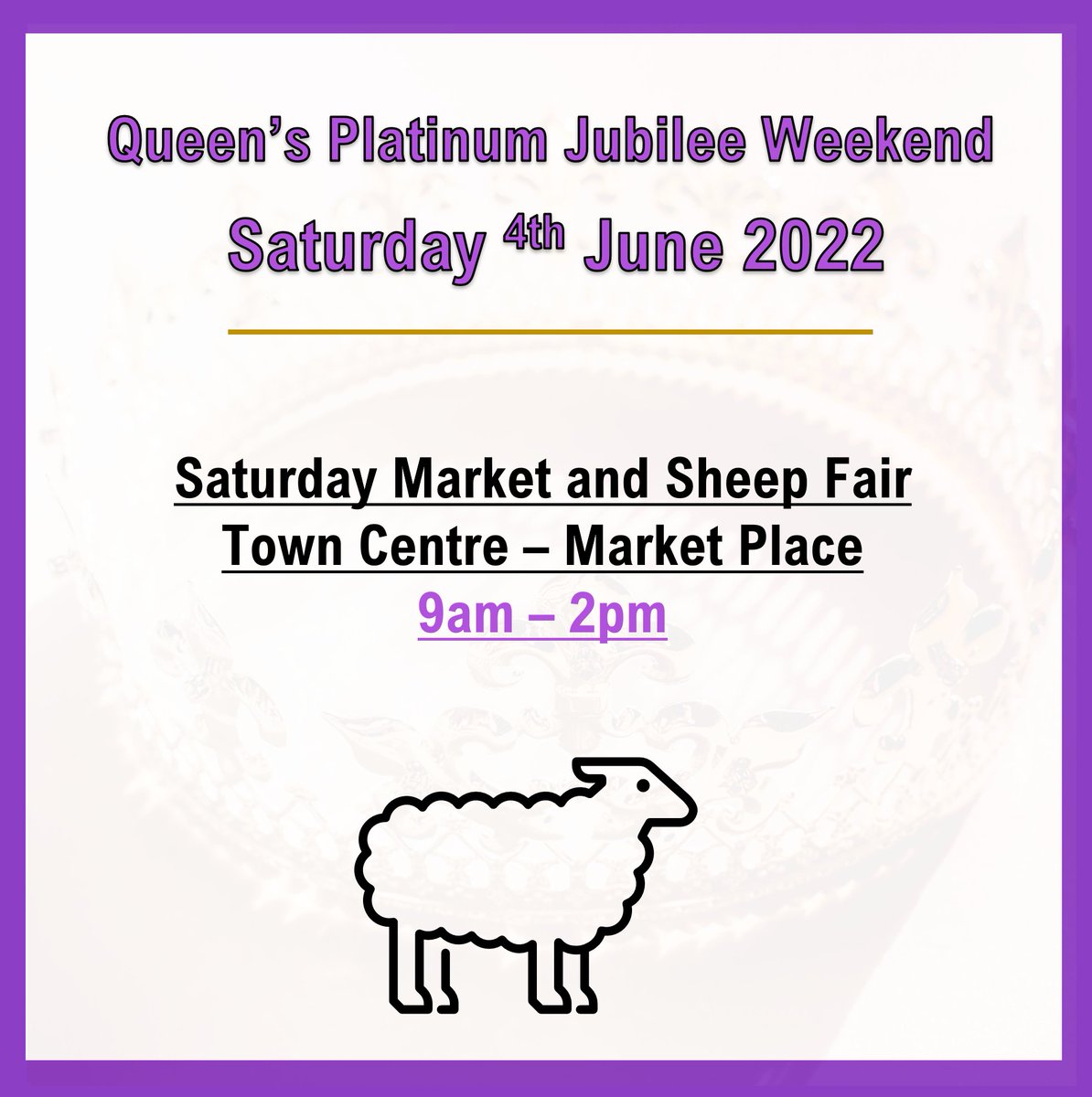 swaffhamevents's tweet photo. The Swaffham Jubilee Celebration weekend schedule has landed. Lots of exciting events for all the family to enjoy, please join us from Thursday 2nd June 2022, to celebrate Her Majesty's Platinum Jubilee.
#Swaffham #Jubilee #JubileeEvents #platinumjubilee https://t.co/RJzqN5UDeE