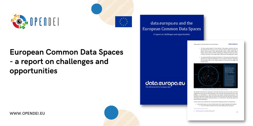 This report explores existing developments and initiatives around #DataSharing using #DataSpaces from the @ids_association, <a href="/GaiaXGermany/">Gaia-X Hub Germany</a> &amp; OPENDEI.eu with a special focus on data.europa.eu. Take a look at the paper here ➡️​ lnkd.in/eZ9upN9