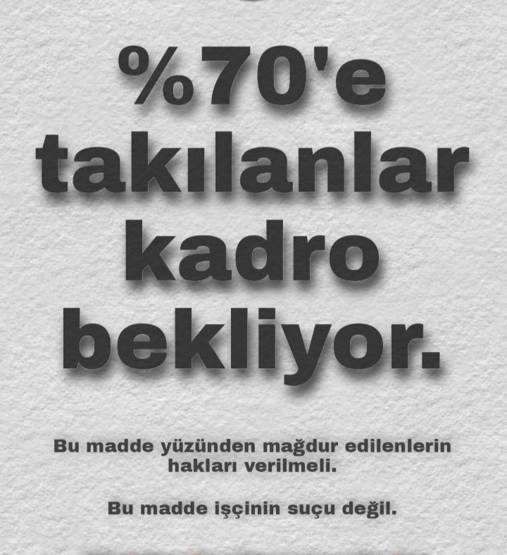 Cumhurbaşkanlığı Kabinesi 'ne 

Kamuda Çalışan Taşeron lar olarak 

Devam ediyoruz VE Diyoruz ki 

VERİN EMEKÇİLERİN HAKKINI 

Taşerona köleliği reva görmeyin 

<a href="/Akparti/">AK Parti</a>
<a href="/RTErdogan/">Recep Tayyip Erdoğan</a>
<a href="/vedatbilgn/">Vedat Bilgin</a> 
<a href="/Hayati_Yazici/">Hayati Yazıcı</a> 
<a href="/dbdevletbahceli/">Devlet Bahçeli</a> 
<a href="/csgbakanligi/">T.C. Çalışma ve Sosyal Güvenlik Bakanlığı</a> 
<a href="/MHP_Bilgi/">MHP</a>