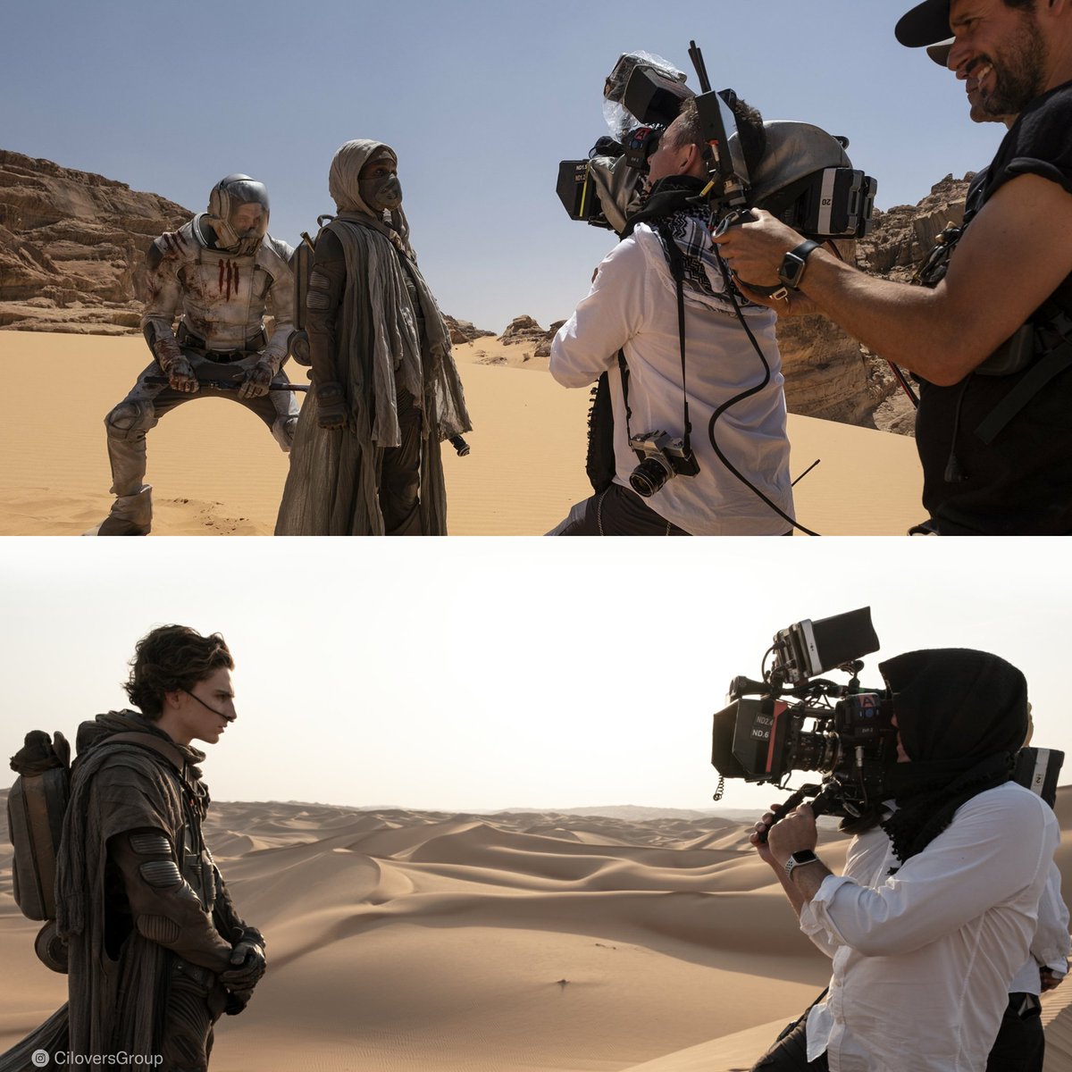 Ciloversgroup's tweet photo. Greig Fraser, ASC, ACS, Filming Dune

#filmmaking #cinematography https://t.co/8TRJCBmd63