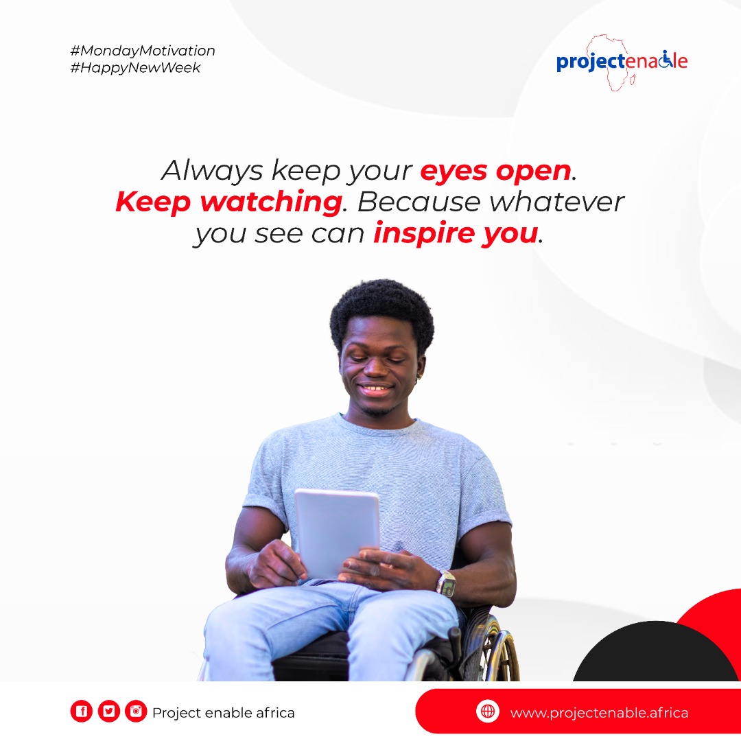 Project_Enable's tweet photo. What you see has a lot to do with your thought process. Help your mind stay focused on the goal.
Stay glued to the positives only.
#mondaymotivation #projectenable https://t.co/DKxThatob1