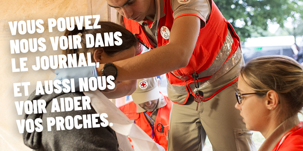 CFPMidiPyrenees's tweet photo. 📢Du 14 au 22 mai auront lieu partout en 🇫🇷 les Journées nationales de la @CroixRouge👉 Donner c’est soutenir nos volontaires 🧍‍♀️🧍mobilisés toute l’année pour aider les plus fragiles, porter #secours 🚑 et intervenir lors de #catastrophes. Plus d'infos sur https://t.co/mgsoXTFYu8 https://t.co/OXldB6iY3c