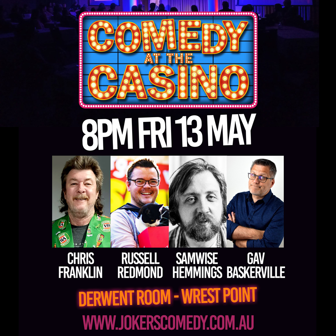 Jokers_Hobart's tweet photo. LIVE COMEDY IN #Hobart #Tasmania this week!
WED @Jokers_Hobart : @GBaskerville @BrittanySzlezak Raj Chopra and Maedi.
FRI @WrestPointTas : Chris Franklin, Russell Redmond, Samwise Hemmings
BOOK NOW! https://t.co/bDd21spH3C https://t.co/axhh46ZQUw