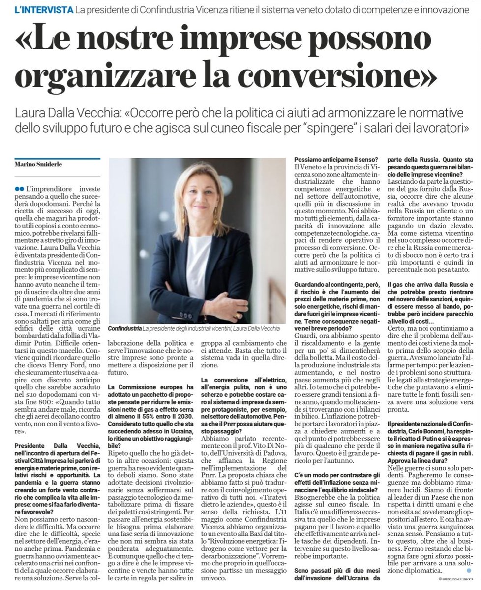 ConfindustriaVicenza (@confindustriavi) on Twitter photo . <a href="/DallavecchiaL/">Laura Dalla Vecchia</a>: "Il #Veneto e la provincia di #Vicenza sono zone altamente industrializzate che hanno competenze #energetiche e nel settore dell'#automotive, quelli piĂą in discussione in questo momento"
Ne parliamo l'11 maggio alle 15.00 a #Bassano: confindustria.vicenza.it/eventi-in-evid… . <a href="/DallavecchiaL/">Laura Dalla Vecchia</a>: "Il #Veneto e la provincia di #Vicenza sono zone altamente industrializzate che hanno competenze #energetiche e nel settore dell'#automotive, quelli più in discussione in questo momento"
Ne parliamo l'11 maggio alle 15.00 a #Bassano: confindustria.vicenza.it/eventi-in-evid…
