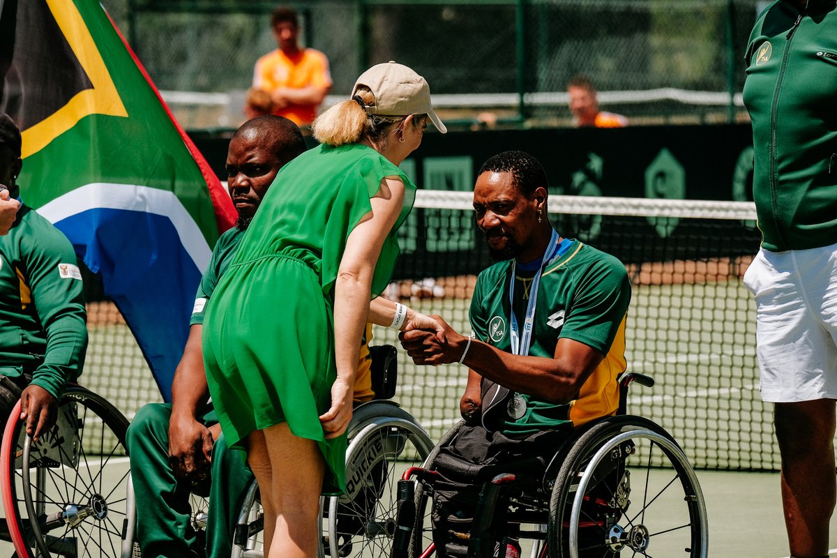 TennisSA's tweet photo. SA’s quad wheelchair team won silver medal at the @BNPParibas World Team Cup after losing to Netherlands in the Quad World Group final at the weekend. 

The team were awarded team of the year award for becoming the first African team to reach a World Team Cup final. 

📸 @fptenis https://t.co/ApKa54hljM