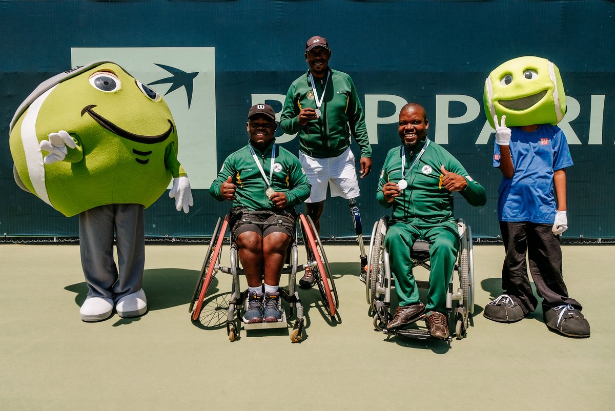 TennisSA's tweet photo. SA’s quad wheelchair team won silver medal at the @BNPParibas World Team Cup after losing to Netherlands in the Quad World Group final at the weekend. 

The team were awarded team of the year award for becoming the first African team to reach a World Team Cup final. 

📸 @fptenis https://t.co/ApKa54hljM
