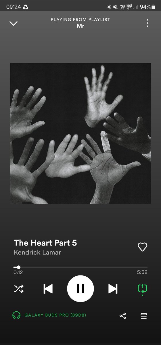 tallon_gilmour's tweet photo. If the entire album is of this quality then we've got the project of the century on the way 🙌 #KendrickLamar #HeartV #heartpart5 https://t.co/pBW7HqdzQi