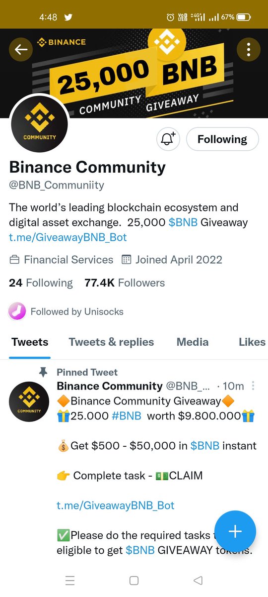 Techinfosalman's tweet photo. @UnisocksDex @BNB_Communiity Done. 

Bnb (B20) 

0xc1121621b6f08f8f421ba35e15c5de95a3ec312d https://t.co/hX0Yj6rLgY