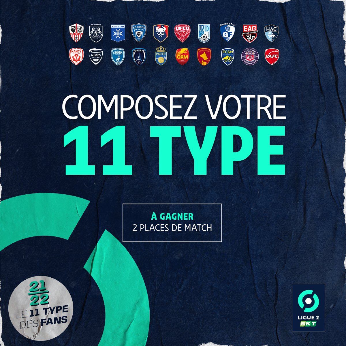 Ligue2BKT's tweet photo. La 37e journée a été riche en rebondissements 🔥
Il est temps de composer votre #11TypeFans 😉
📝 A vous de jouer ➡ https://t.co/cBJKljdjFu https://t.co/8r3npVHHB7