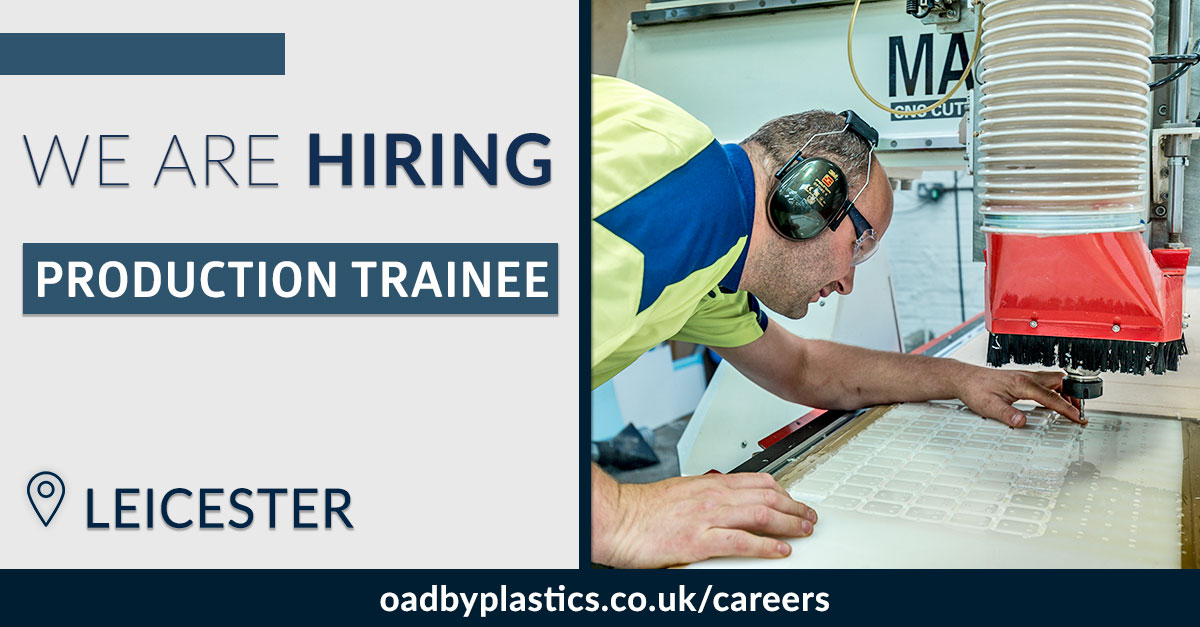 oadbyplastics's tweet photo. ⭐ WE'RE HIRING ⭐
New job: Production Trainee
Department: Production
Job Type: Full time
Salary: Competitive
More info: https://t.co/9Nzog1kchP
#recruitment #careers #wearehiring #cncjobs #machineoperatorjobs #cncoperator #productionjobs #leicesterjobs #productiontrainee https://t.co/mthMtfI7az
